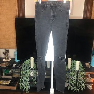 Grey/Black American Eagle Skinny Jeans